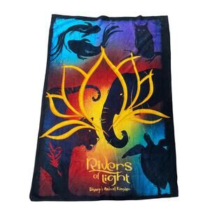 Disney Parks Rivers of Fleece Throw Blanket‎ Animal Kingdom